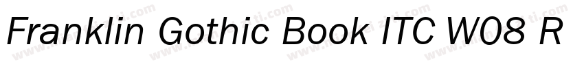 Franklin Gothic Book ITC W08 Rg字体转换